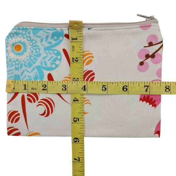 Cosmetic Bag Set of 5 Fabric Handmade Lined Zippered Lightweight - Picture 7 of 7